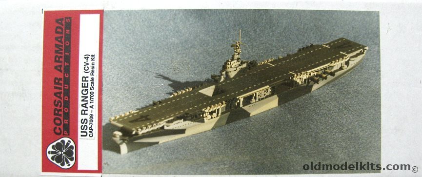 Corsair Armada 1/700 USS Ranger CV4 Aircraft Carrier, CAP-7009 plastic model kit